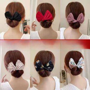 คนขี้เกียจ บิดเกลียว คลิปผม การจัดสไตล์ เครื่องมือ 2020 สไตล์ใหม่ Bun Headwear ผีเสื้อผูกผมเครื่องมือสําหรับผู้หญิง ฤดูร้อน