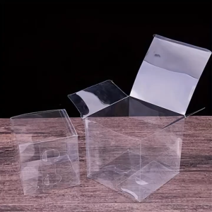 5pcs Clear PVC Gift Boxes - DIY Transparent Display Cases  for Weddings Birthday gift Box