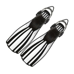 Adult Scuba Snorkeling Fins Professional TPR Swimming Long Sins Adjustable Spring Shoelaces Professional Diving Fins Equipment