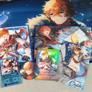 Genshin Impact Childe Merch Set Genshin Impact Merch Tartaglia Genshin Childe Genshin Impact Keychain