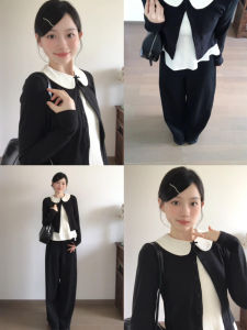 SENWA | Black Knit Cardigan Early Autumn New Style 2026