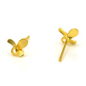 Chow Sang Sang 周生生 999.9 24K Pure Gold Butterfly Stud Earrings 68732E Butterfly Earring - Lazada