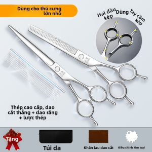 QIMAN | Bộ Kéo Cắt Lông Chó Chuyên Nghiệp