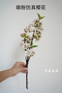 Bàn Trà Phòng Khách Hoa Pha Lê Nhỏ Màu Cà Phê Hồng Đơn Giản Trang Trí Nhà Đám Cưới Hoa Giả Hoa Anh Đào Nhỏ