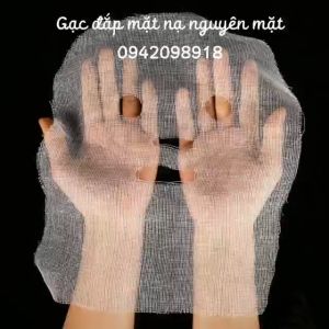 Gạc đắp mặt nạ nguyên mặt set 100 miếng
