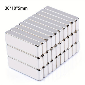 10 Miếng Dải Từ Tính Hình Vuông Siêu Bền 30x10x5mm Dùng Cho Tủ Lạnh Tủ Bếp & Lưu Trữ Dụng Cụ Chất Liệu Sắt Đa Năng