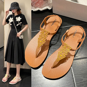 JIFANPAUL | Comfortable Flat Anti-slip Sandals Womens Summer New Fairy Style Beach Shoes