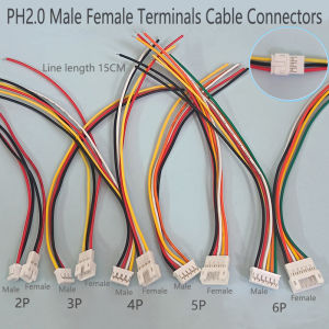 1Pair PH2.0 2/3/4/5/6P Male Female Terminals Cable Connector Air Docking Connection Wire For Electronic Product Office Equipment