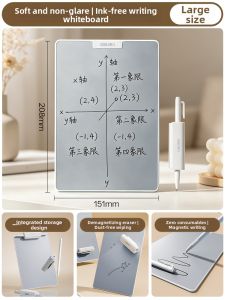 deli | Erasable Handheld Magnetic Dustless Whiteboard