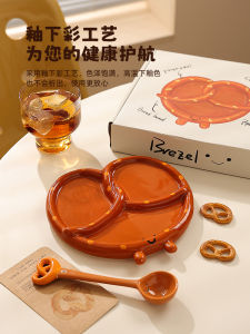 Đĩa Sứ Đẹp Mắt Đĩa Trang Trí Trái Cây Đĩa Tráng Men Cao Cấp Đĩa Trang Trí Đồ Ăn Đĩa Tròn 8 Inch Đồ Dùng Ăn Uống Đồ Dùng Ăn Uống