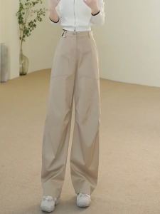 MANMI | Quần Tây Cao Waist Slim Chân Dài Cho Phụ Nữ
