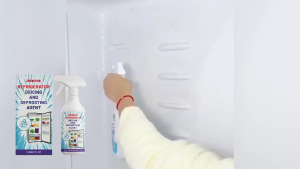 Jakehoe Refrigerator Deicing and Defrosting Agent 120ML —Helps Melt Ice Build Up Speeds Up Defrosting For Freezers Fridges Easy Spray Application No Residue For Home Use Home Appliance Ice Remover Spray