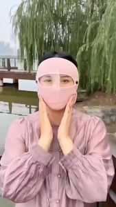 Face Mask Adult Breathable Mask Full Face Durable UV Anti-Pollution Motorcycling Face Mask Washable Soft Men Women Health Care
