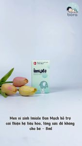 Men vi sinh Imiale Đan Mạch hỗ trợ cải thiện hệ tiêu hóa tăng sức đề kháng cho bé - 8ml