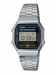 นาฬิกาข้อมือ CASIO A168W สายสแตนเลส กระจกมิเนอรัล ขนาดหน้าปัด 40mm แฟชั่นสไตล์สบายๆ