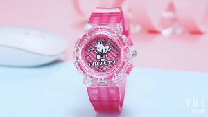 Kids Transparent Luminous Digital Watch Cute 3D Cartoon Kids Watch Plastic Wrist Watch For Kids Boys Girls Gifts
