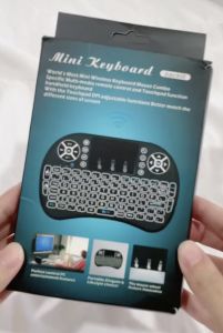 I8 Wireless Keyboard With Touchpad Mouse Rechargeable Colourful Backlight