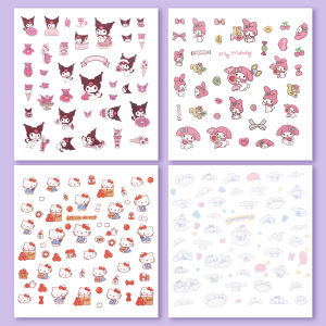 【Free Shipping】Cartoon Transparent Sticker Cute Creative Decorative Waterproof DIY Handbook Material Small Painting