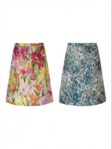 Elegant Artistic Printed A-Line Mini Skirt
