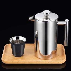 Bình Giữ Nhiệt Pha Coffee Pha Trà Dạng Ép BAZZEFF OMEDA cao cấp 800ml 🔰Phụ Kiện Thuận Lợi🔰