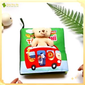 Sách vải chính hãng cho bé từ 0-4-tuổi: Bé làm tài xế nhí Xương Rồng Nhỏ