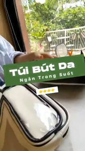 Hộp bóp đựng bút viết đồ dùng học tập xinh bằng da cao cấp chống nước sành điệu nhiều ngăn lớn đẹp cho nữ học sinh