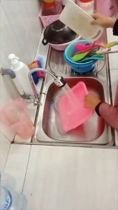 Kran Angsa Wastafel Leher Fleksibel & Kran Cuci Piring 2 Mode