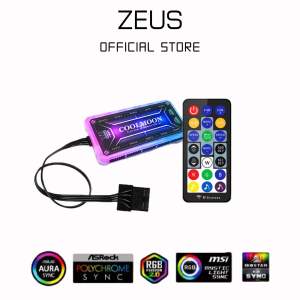กล่องควบคุมไฟ พัดลม RGB Cooling Fan Controller Coolmoon 4pin Molex