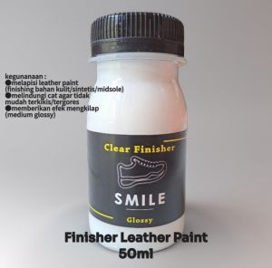 clear finisher finishing leather paint hasil medium glossy