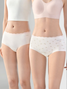 Secret World | Quần Lót Dài Crotch Chống Khuẩn Cotton Mid-rise