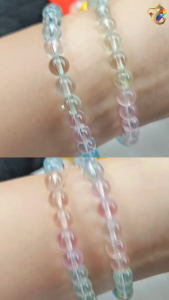Collection Grade Ice Cream Colorful Morganite Bracelet
