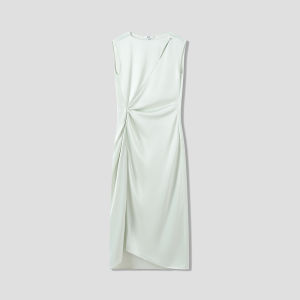 Designer Elegant Asymmetric Hollow Out Waist-accentuating Dress