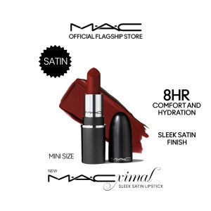 【MINI】MAC Macximal Sleek Satin Lipstick sleek satin finish 8HR hydration pigment rich colour