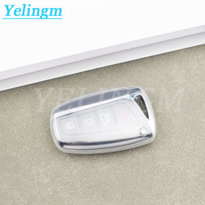 For Hyundai Grand Santa Fe 3 DM Ix45 Ix35 Genesis DH Grandeur Azera HG Equus Transparent TPU Shell Fob Car Key Case Cover