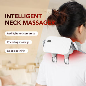 Điện Máy mát-xa cổ Vai mát-xa ĐốT SốNg Cổ Máy 8D 3 Tốc Độ Massage Nhào 3 Tốc Độ Ánh Sáng Đỏ Nóng Nén Đầy Đủ Cơ Thể cổ vai Máy mát-xa cổ Cho văn phòng nhà cửa Đau Relief Với Từ Xa