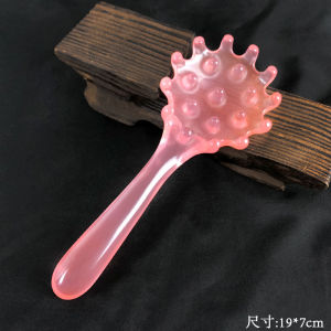 Resin Shell Shaped Meridian Massage Comb Portable Dry Wet Use Head Therapy Small Meridian Comb for Family Personal Care