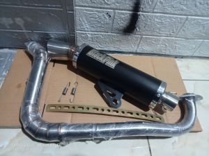 (bisa cod) knalpot racing corong Thailand FREE LASER NAMA cobra tinggi ngacung ndengak sunmori semua matic