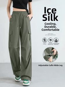 Jeanswest | Cooling Green Work Pants High Waist Straight Leg