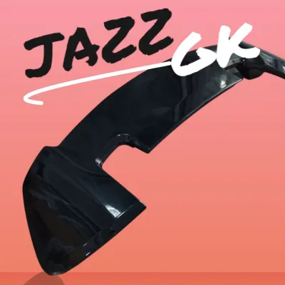สปอยเลอร์หลัง JAZZ GK งานลายคาร์บอนและงานสีดำ มีไฟเบรคพร้อมส่งจากไทย