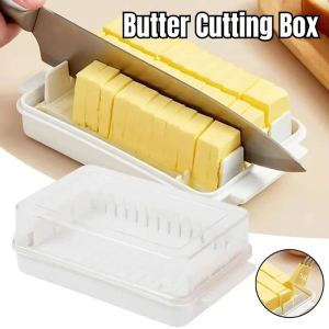 Butter Cutting Storage Box Transparent Large-capacity Low-temperature Resistant Refrigerator Storage Cheese Box