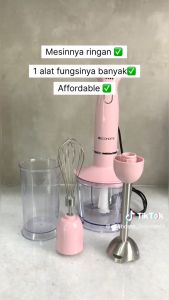 ECOHOME Hand Blender EHB333: Blender Praktis Multifungsi Low Watt 0.8L Capacity dengan Blade Titanium Kuat