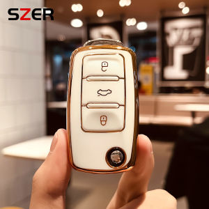 HOT TPU Car Key Case Full Cover Shell Bag For VW Volkswagen Polo Tiguan Passat Golf Jetta Lavida Skoda Octavia SEAT Leon Ibiza