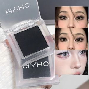 Matte Highlight Eyeshadow Palette Monochrome Lasting Nude Smokey Black Eyes Makeup Face Natural Brighten Powder 3D Nose Korean Cosmetic