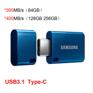 SAMSUNG USB3.1 Flash Drive Disk 64GB Read Speed 300MB/s 128GB 256GB 400MB/s Pen Drive Type-A or USB Type-C Pendrive Memory Stick