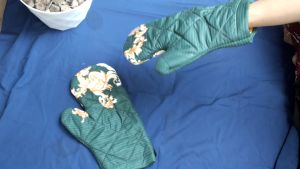 1 PASANG (2PCS) Sarung Tangan Oven Untuk Memasak / Sarung Tangan Memanggang / Sarung Tangan OVen Anti Panas / Sarung Tangan Panjang Warna