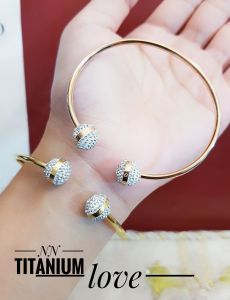 Gelang Tangan Titanium Terbaru Import Anti Karat 0522ab
