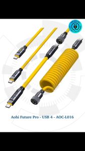 Cáp sạc nhanh Aohi Future Pro USB 4 AOC-L016 USB C-C 240W 8K 40Gbps dạng module 0.1m 0.9m 1.8m 2.6m