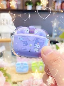 100% Authentic Sanrio Hello Kitty Wireless Bluetooth Earphone Kuromi HIFI Sound Earphones with mic Original High Quality Sports Headset Noise Cancellation TWS Wireless Earbuds for IOS Android Phone Cinnamonroll Pochacco Melody Birthday Gift LY-505