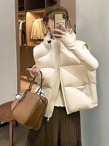 XUNYI | Áo Gile Ngắn Mùa Đông Đẹp Mắt Bằng Lông Vịt Trắng