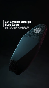 SEVEN SERIES FLAT SEAT / GP RACING SEAT ASSY FOR PCX 160 V1/ V2 3D SMOKE LIHA DESIGN SEAT ASSEMBLY FOR PCX160 MOTORCYCLE